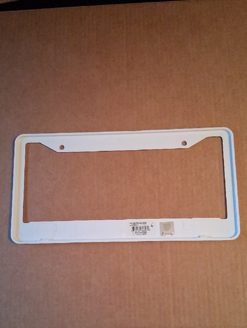 License Plate Frame - Blue/White - Picture 8 of 14